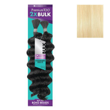 Sensationnel PremToo Bulk Weaving - 2x Ocean Wave Haarmix für Boho, Knotless Box oder lockige Styles - 1 Packung (18 Zoll, 613 BLOND)