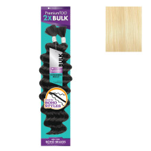 Sensationnel PremToo Bulk Weaving - 2x Ocean Wave Mischung für Boho, Knotless Box oder lockige Styles - 1 Packung (22 Zoll, 613 BLOND)