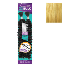 Sensationnel PremToo Bulk Weaving - 2x Jazzy Water Haarmischung für Boho, Knotless Box oder lockige Wellen - 1 Packung (22 Zoll, S27/613)