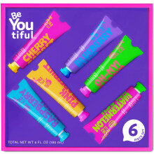BeYoutiful Hand Lotion Set für Teens, 6 fruchtige Reisegrößen für Schlafpartys, Geschenke für Mädchen, vegan