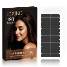 180 Stuks Haarverlenging Tape, Dubbelzijdige Tape voor Vervanging, Sterke Hechtende Tape voor Haarextensions (Zwart)