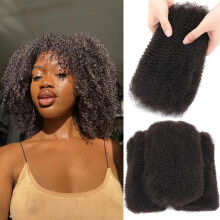 Afro Kinky Bulk Echthaar 12 Zoll 3 Bündel 90 Gramm Afro Kinky-Locken für Dreadlock Extensions