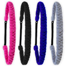 FROG SAC 4 Fasce per Capelli Intrecciate per Bambine, Fasce Elastiche Regolabili