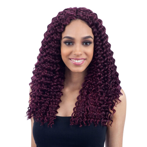 Freetress Synthetische Häkelzöpfe - DEEP TWIST 14" (4er Pack, 4)