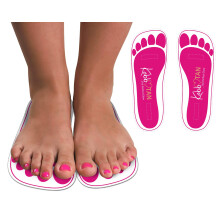 180 Paar (360 Fuß) Einweg Spray Tan Fußpolster - Pink für Spray-Tanning