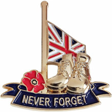 Never Forget Remembrance Day Keepsake Lapel Pin Badge Brooch Gifts Memorabilia