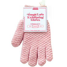 Handmade Heroes Tough Love Peelinghandschuhe - 2er Set wiederverwendbare Körper-Scrub-Mitts für Dusche, Bad & Spa