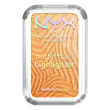 NYX PROFESSIONAL MAKEUP Buttermelt Highlighter, Poeder Highlighter, Tot 12Uur Houdbaarheid - 30 Butta Bling (Licht Koper)