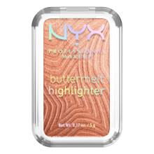 NYX PROFESSIONAL MAKEUP Buttermelt Highlighter, Poeder Highlighter, Tot 12U Draagbaarheid - 35 Butta In Bronze