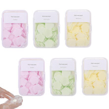 Iensen 600PCS Tragbare Mini-Seifenblätter - Duftendes Einweg-Handwaschpapier, reisefreundlich & wasserlöslich