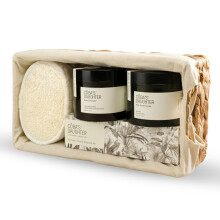 COBAS DAUGHTER Luxe Spa Cadeau Set - 7-Delige Scrub & Verzorging Set met Waterhyacint Mand