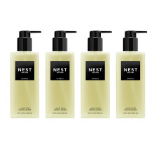 NEST New York Flüssigseifen-Set, Bambus - 4 Flaschen à 10 fl oz - Reinigt & Pflegt die Haut - Ca. 300 Pumpvorgänge pro Flasche - Glutenfrei