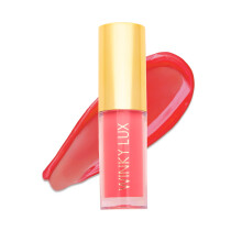 Aceite Labial Winky Lux Juicy Very There - Hidratante Coral Rosa con Aceite de Jojoba, Brillo No Pegajoso