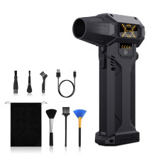 Compressed Air Duster for Electronics Cleaning, 150,000 RPM Turbo Fan, Ideal for Keyboard, Computer, Camera and Car Air Duster