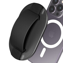 for MagSafe Grip, Magnetic Phone Grip for MagSafe Stand, Strong Magnetic Phone Holder for iPhone 16 15 14 13 12. M-SGrip Black