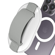 for MagSafe Grip, Magnetic Phone Grip for MagSafe Stand, Strong Magnetic Phone Holder for iPhone 16 15 14 13 12. M-SGrip Light Grey