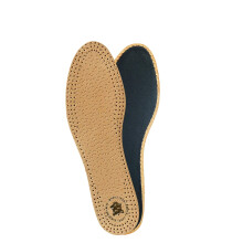 PECARI Carbon Shoe Insoles, Vegetable Tanned Sheepskin Leather With Activated Carbon Charcoal, Elegant and Comfortable (Men/UK 8/42 EUR)