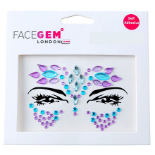 Face Gems Adhesive Glitter Jewel Tattoo Sticker Festival Gems Rave Party Body Make Up (32 PCS)
