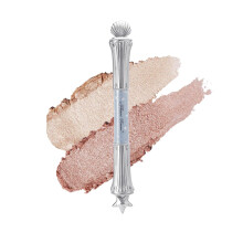 Flower Knows Shell's Jewel 2-in-1 Under Eye Highlighter Stick,Smudge-Proof Creamy Shimmer EyeShadow Stick,Dual-Color Highlighter,Convenient Multi-Use