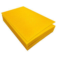 Stiff Felt Sheets, 32 Pcs Felt Fabric for Crafts, 17.7828.7cm Colour Fabric Square for Art and Craft DIY Supplies(Yellow)
