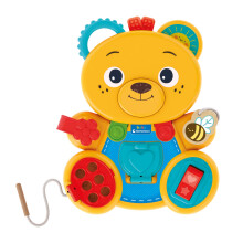 Clementoni- Busy Baby Bear: Montessori Activity Centre, Sensory Play & Development Toy for Toddlers (12+ Months)