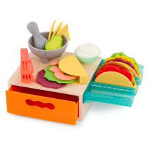 – Taco Play Set – Toy Tacos & Cooking Accessories – Role – Play Set – Food Toys for Kids – 3+ Years– Mini Chef – Tiny Taco Playset