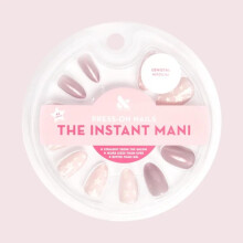Olive & June Uñas Postizas Instant Mani, 42 Uñas con Pegamento (Mermaid Hair & SuperStars, Medianas)