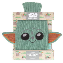Star Wars Grogu Hot Water Bottle | MAD Beauty | Mandalorian the Child, Baby Yoda Character Design, Washable and Removable Cozy Outer Sleeve, Self-Care