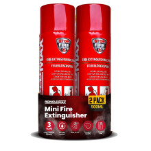 2x750ml All-in-1 Fire Extinguisher Home - Compact & Effective Small Fire Extinguisher