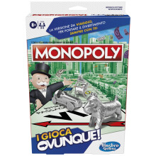 Hasbro Gaming Monopoly, I Play Anywhere, Portable Family Game, Travel Board Games for Kids and Girls Ages 8+ Strategy and Fun for 2-4 Players