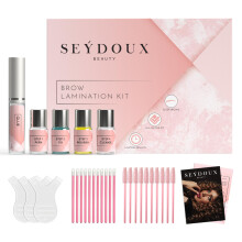 Brow Lamination Kit | Premium DIY Eyebrow Lift Set with Castor, Olive Oil, Vitamin K | Professional Salon Perm Results From Home - Vegan, Cruelty Free