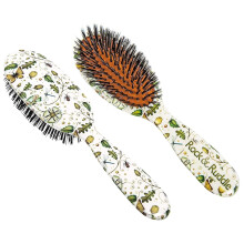 Rock & Ruddle Natural Mixed Boar Bristle Hair Brush for Women and Kids (Small/Travel Size, 17.5cm) - Perfect for Wet or Dry Hair, Detangling Smoothing