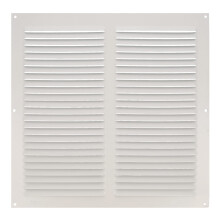 - Square Aluminium Grille | Vents for Air Outlet | Ideal for Kitchen and Bathroom Ceiling | Dimensions: 300 x 300 mm | Colour: White
