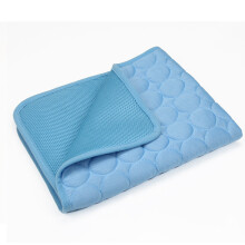 Tapis de rafraîchissement pour animaux Bleu, XXL 150x100cm, Tissu respirant lavable pour chien et chat