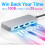 USB 3.2/3.1 Gen 2 Hub Dock, 10 Gbps, USB-C to 1 x USB-C/3 x USB-A, Works with Windows/Mac, Silver, Black 3
