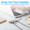 USB 3.2/3.1 Gen 2 Hub Dock, 10 Gbps, USB-C to 1 x USB-C/3 x USB-A, Works with Windows/Mac, Silver, Black 6