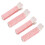 4Pcs Roze Haarrollers met Clip Volumizing Bangs Kruller DIY Styling Accessoires 1
