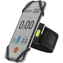Running Armband, iPhone Holder - Universal Phone Armband for Apple iPhone 14/13/12 Pro Max/XS/XR/X, Samsung Galaxy S21/S20/A52/A42/Note 20/10 (Black L