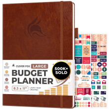 Budget Planner - Expense Tracker Notebook. Monthly Budgeting Organizer, Finance Logbook & Accounts Book, Bill Tracker, A4 (Brown)