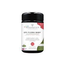 Epi-Flora Baby 60g | 3-Strain Probiotic Complex & Organic Prebiotic Supplement 0-3 Years | Newborns Kids Sugar Free UK Made Vegan Powder | 1 Scoop