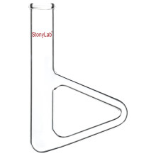 Thiele Melting Point Tube, Borosilicate Glass Measuring Point Lab Melting Point Tube Triangle Shape Thiele Tube, 150 mm