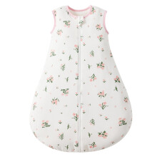 Baby Sleeping Bag 1.5 Tog, 100% Cotton Newborn Sleep Sack 18-36 Months Unisex Baby Wearable Blanket for Girl Boy, Flower