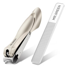 Nail Clippers Stainless Steel Anti Splash Fingernail Cutter Manicure Tools Bionics Design Pedicure Scissor Nail Trimmer (Nail Clipper (Large)+Nano