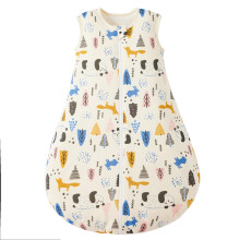 Baby Sleeping Bag 1.5 Tog, 100% Cotton Newborn Sleep Sack 6-18 Months Unisex Baby Wearable Blanket for Girl Boy