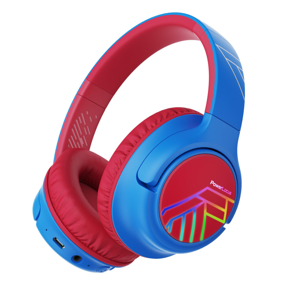 Kids Wireless Headphones, Bluetooth Kids Headphones Led Lights Over Ear With 74/85/94Db Volume Limited, 45H Playtime,Built-In Mic, Two Device Share 5060650759692