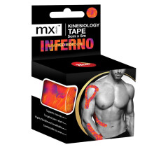 Kinesiology Tape - Inferno Colour (5cm x 5m) | Support & Targeted Pain Relief | Flexibility & Breathability | Comfort Redefined | Physio Tape for Knee