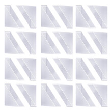 20 Pcs Triangle Shape Corner Guards - Plastic Glass and Mirror Protectors for Furniture Table Edges, Clear