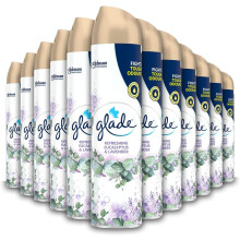 Air Freshener, Aerosol Room Spray, Eucalyptus & Lavender, Pack of 12 (12 x 300ml)