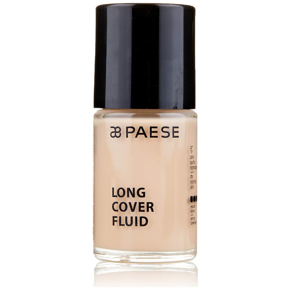 Paese Long Cover Fluid Foundation Liquid Foundation Shade 01 Light Beige 30 Ml - Image 2