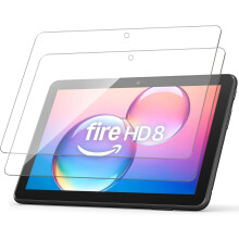 2-Pack Screen Protector for Fire HD 8 / Fire HD 8 Kids Pro/Fire 8 Kids tablet (2024/2022/ 2020 release),9H Tempered Glass Film,Anti-Scratch,HD Clear